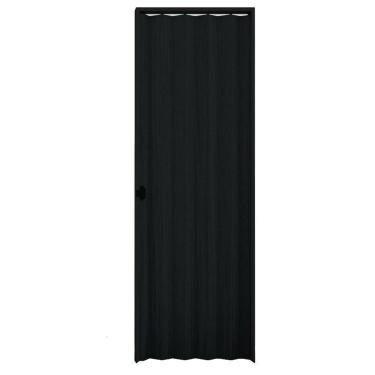 Imagem de Porta Sanfonada Interna Plasbil pvc Relevo Preto, 210 x 80 cm