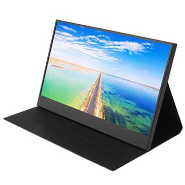 Imagem de Monitor Portátil Monitor de 13,3 Polegadas Monitor do Laptop Tipo C 1080p Exibição da Tela HD, Tampa Fina de Couro de Borda, Tela Dupla para Windows10, Switch, Mate10, P20,