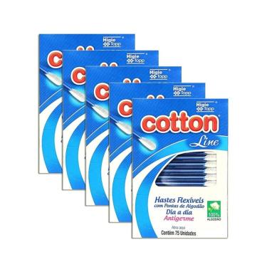Imagem de Cotonete Cotton Line 75 unid. 100% Algodão