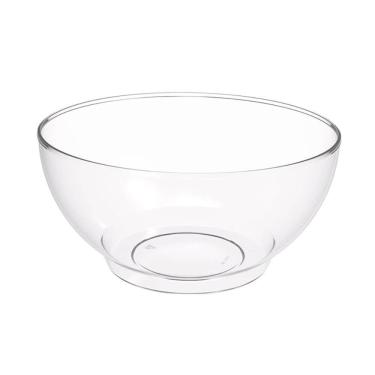 Imagem de Tigela Grande Crippa Travessa Redonda 3,1L Transparente Servir Salada Sobremesa