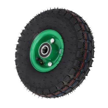 Imagem de Roda de Carrinho de 10 Polegadas, Roda de Borracha de 10 Polegadas Roda de Carrinho de Mão Roda de Carrinho de Mão 4.10/3.50-4 Roda Inflável para Carrinho de Jardim, Rodas