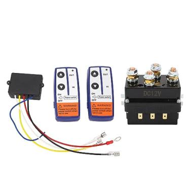 Imagem de Relé de Guincho Elétrico para Carro, Kit de Conexão de relé de Veículo Off Road 12V 250A Com Controle Remoto para ATVs SUV Veículos Utilitários Motos de Neve