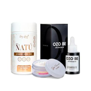 Imagem de Kit Limpeza Profunda Facial - 1 Pele Natú + 1 Sérum Ozo Be + 1 Creme F