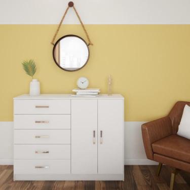 Imagem de Cômoda Belize 2 PT 5 GV Branca - Mobly
