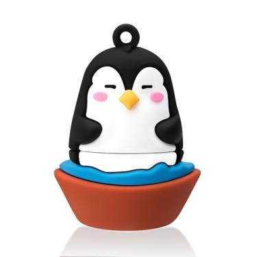 Imagem de leizhan Pen drive USB de 32 GB de alta velocidade USB Pen Drive fofo design pinguim presente adequado para crianças estudantes - 32G, pinguim