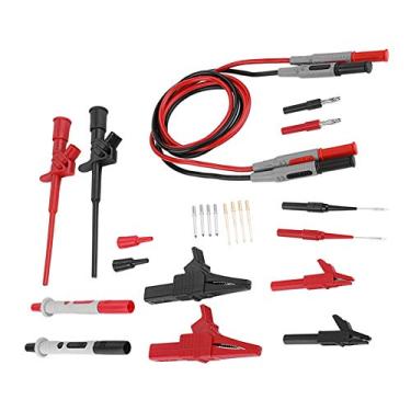 Imagem de Multímetro Test Lead Probe Cable Set Alta Qualide 4mm Banana Plug Fio de Teste de Segurança para Multímetro Digital Universal com Oxigênio Livre Cobre Núcleo ABS PA Material 100cm (Plástico+PVC 2)