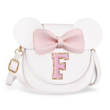Imagem de Aganmi Linda bolsa tiracolo para meninas 2, 3, 4, 5, 6, 7, 8 anos, presente de aniversário, carteira infantil, Creme, 7.1*6.7*3.1in (18*17*8cm)