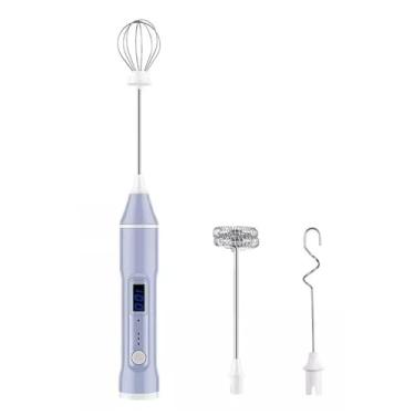 Imagem de Batedor de Ovos Batedores de ovos creme claras de ovo batendo leite batedores de ovo sem fio misturador de espuma elétrica doméstico pequeno cozimento Espumador de Leite