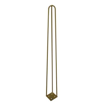 Imagem de Pé De Metal 60 Cm Mesa De Canto Aparador Dourado