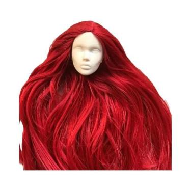 Imagem de Cabeças De Boneca Licca Careca Fofas Para Crianças DIY Maquiagem Práti