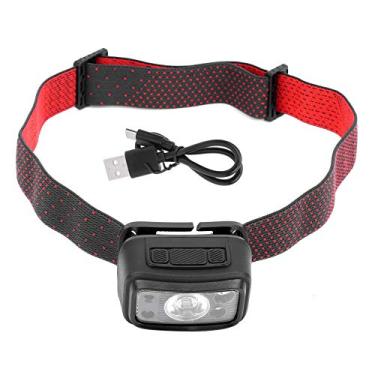 Imagem de T601 LED Ciclismo Luz frontal Carregamento USB Smart Sensor faróis para atividades ao ar livre ABS PC Material preto 60x43.5x42.5mm