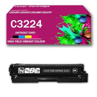 Imagem de Pacote com 4 cartuchos de toner remanufaturados MC3224 C3210K0 C3210C0 C3210M0 C3210Y0 para impressora Lexmark C3224 C3326 MC3326 MC3426 C3326dw (sem chip, BK/C/M/Y), preto-1 Pacote