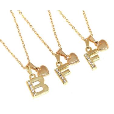 Imagem de Colares 3 Best Friends Forever Minhas Amigas Folheado 18k - Milena Fol