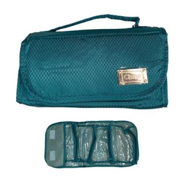 Imagem de Necessaire Básica Rubys Com Detalhe Dourado VERDE - Ruby's