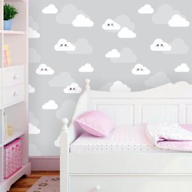 Imagem de Papel de Parede Infantil Nuvens Encantadas 300 - Geral
