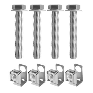 Imagem de Conjunto de 2 conjuntos de parafusos de flange do coletor de escape, porcas em U, kit de hardware adequado para Dodge Dakota 2004-2010 Ram 1500 2011-2024 Apto para Jeep Wrangler 2007-2012 Substituir