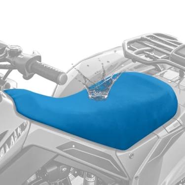 Imagem de Dreaweet Capa de assento para quadriciclo impermeável resistente azul quatro rodas capa de assento conforto universal 4 rodas acessórios compatíveis com a maioria dos quadriciclos para esportista