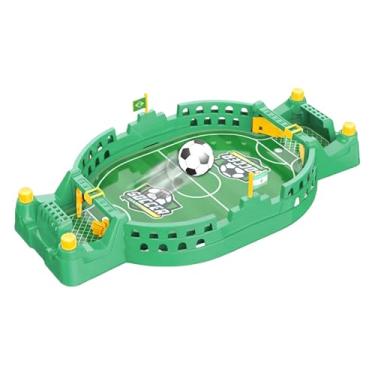 Imagem de Futebol de mesa pequeno | Jogo de futebol para mesa | Brinquedo educativo interativo de batalha para dois jogadores para sala de jogos, acampamento, viagem, esportes ao ar livre