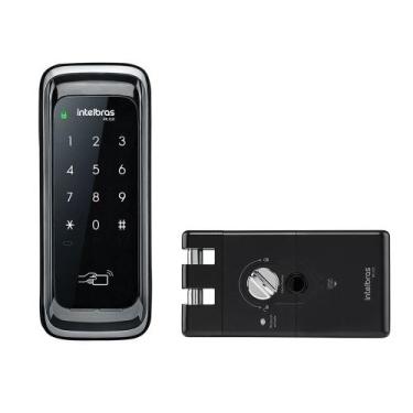 Imagem de Fechadura Digital FR 210 Intelbras Porta de Correr Touch com Tag