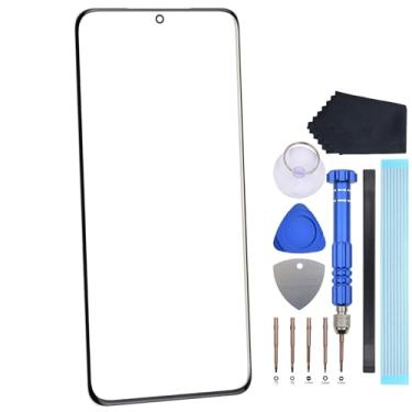 Imagem de Peça de reparo de tela de vidro para Samsung Galaxy S20 Ultra 5G S20 Ultra SM-G988 SM-G988U SM-G988U1 SM-G9880 SM-G9880 SM-G988B substituição de tela de vidro frontal preta