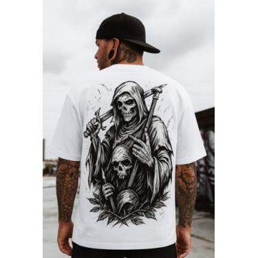 Imagem de Camiseta Streetwear Oversized Masculina heavy metal - awagon, 4, P