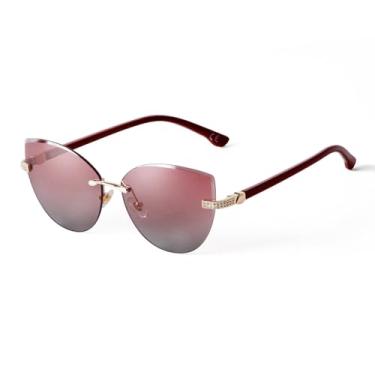 Imagem de HPIRME Óculos vintage sem aro femininos, sem armação, corte degradê, lentes, óculos grandes da moda, masculinos (5)