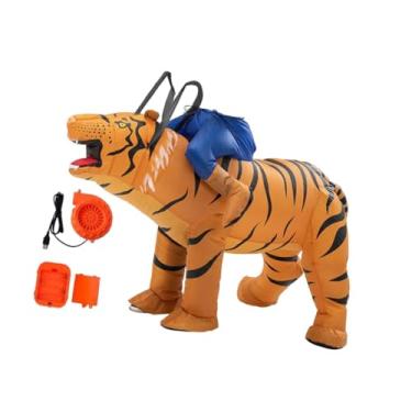 Imagem de UGPLM Fantasia de tigre inflável para mulheres e homens, fantasia para cosplay de feriado e carnaval