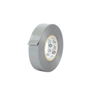 Imagem de Fita elétrica fina de grau profissional MAT - 1,9 cm. x 66 pés de núcleo listado UL/CSA (1-ROLL) – À prova d'água, retardador de chama, adesivo à base de borracha forte para uso em nada mais de 600V e 176F, 3/4 in. x 66 ft. (19mm wide), Gray