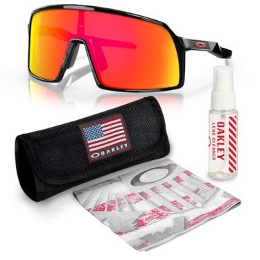 Imagem de OAKLEY Óculos de sol SUTRO S OO9462 Armação branca fosca com lentes PRIZM ROAD com kit oficial de óculos, Preto polido, 28 mm