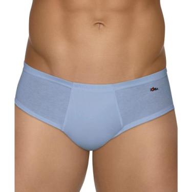 Imagem de Cueca Zorba Slip 172 Light 100% Algodão Com Abertura, Denin, GG