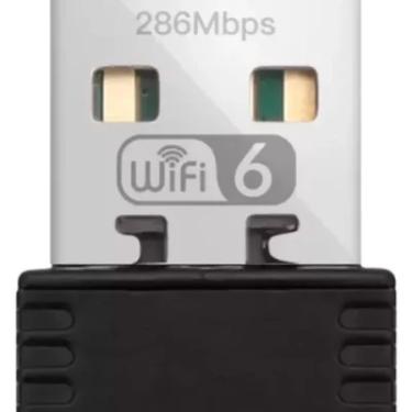 Imagem de Mini Adaptador Wifi 6 2.4 Ghz Ax286 Wireless Usb 286 Mbps