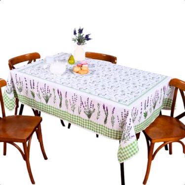 Imagem de Toalha de Mesa Botanical para 8 Lugares Quadrada 2,50x1,50m Microfibra (Lavanda)