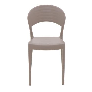 Imagem de Cadeira Tramontina Sissi Em Polipropileno E Fibra De Vidro Fechada Camurça