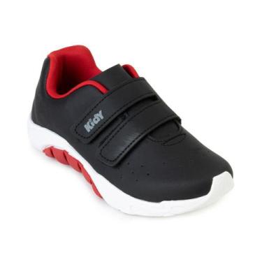 Imagem de Tênis Kidy Mais Infantil KD23-16802, 31, Preto, Vermelho