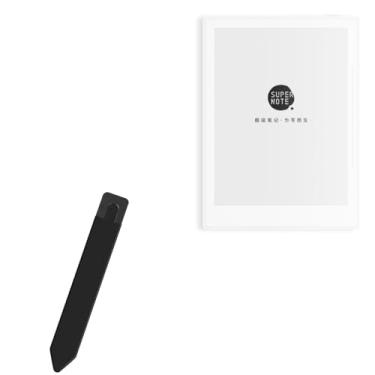 Imagem de BoxWave Bolsa Stylus compatível com Ratta SuperNote A6 Agile - Stylus PortaPouch, suporte para caneta Stylii portátil autoadesivo - Preto