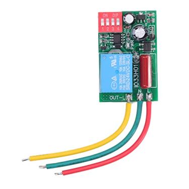 Imagem de Relé do Timer, Interruptor de Tempo de Atraso Ajustável para Controle, Vários Modos de Atraso, Lâmpadas Incandescentes de 1400W, Interruptor de relé de Tamanho Compacto, Com (Sem