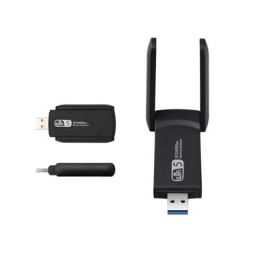 Imagem de Adaptador Usb Wifi Wireless Dual Band Ac1200 5ghz e 2.4ghz 1200mbps Duas Antena - Qualidade Premium Ezc®