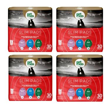 Imagem de Kit 4un Tapete Higiênico Slim Pads 30 unidades