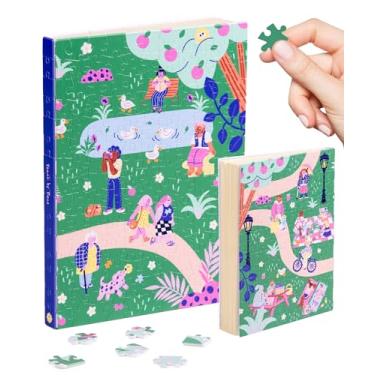 Imagem de PieceRelax A5 Puzzle Journal 329 peças de plástico para adultos - Marie Boiseau - Pieces of Peace - Capa de livro e caderno, presente de quebra-cabeça exclusivo, arte de quebra-cabeça [YA1075]