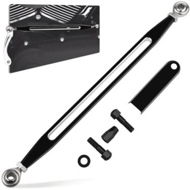 Imagem de HAZAWA Alavanca de câmbio da haste de câmbio compatível com Harley Davidson Road King Touring Softail Dyna Street Glide 1986-2024 (slot longo, preto)
