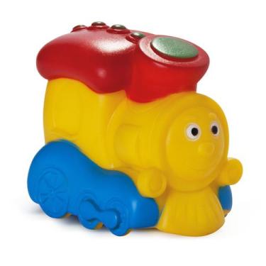 Imagem de Brinquedo Trenzinho Soft  P/ Bebês, Mordedor Banho, Super Macio e Fofi