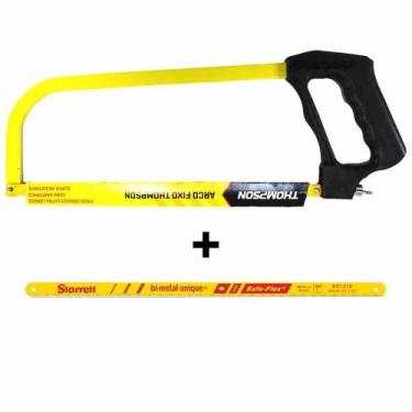 Imagem de Kit Arco Serra Fixo 12" Cabo Grande Premium - Thompson + Lâmina p/ Arc