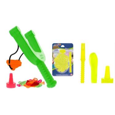 Imagem de Kit Brinquedo diverso water ballon c/ Estilingue + 70 bexigas + Adapta