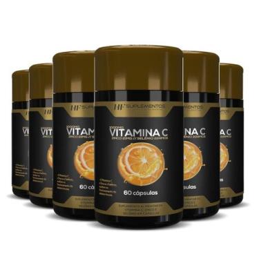 Imagem de 6X Vitamina C Premium 60 Caps Hf Suplementos