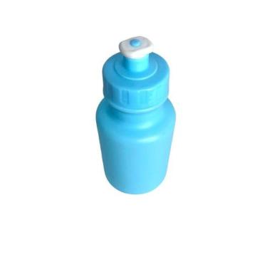 Imagem de Squeeze de Plástico toda Azul claro- 300ml Kit  com 30un - Mor