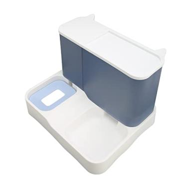 Imagem de Pssopp Alimentador de Cães Automático Claro e Elegante, Capacidade de Grande Capacidade 2 Em 1 Em 1 Alimentador de Alimentos e Dispensador de água para Cães de Gatos