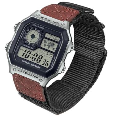 Imagem de Pulseira de relógio Hemsut para Casio AE-1000W AE-1200 AE-1300 AEQ-110W AQ-S800W MRW-200H SGW-300H SGW-400H W-216H W-218H W-735H, pulseira esportiva de nylon super resistente