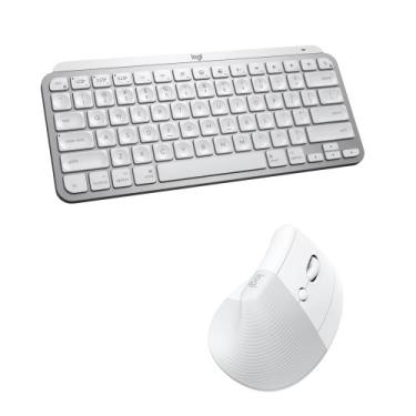 Imagem de Teclado e Mouse Logitech MX Keys Mini + Lift para Mac