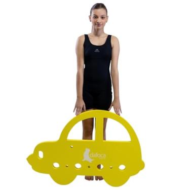 Imagem de Tapete Flutuante Eva Natação Infantil Para Piscina DF4100-CA Carro Amarelo Dafoca Sports