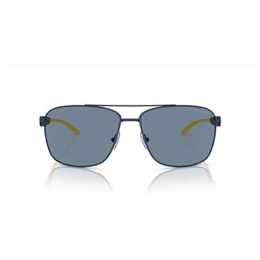 Imagem de ARNETTE Óculos de sol masculino an 3089 Aviator, Beverlee Matte Dark Blue Dark, 65 mm